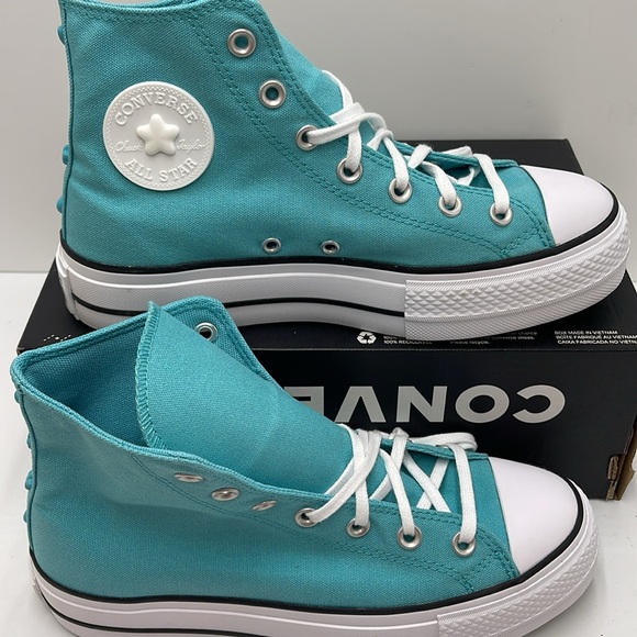 Converse WMNS CTAS LIFT HI
OCEAN DRIP/WHITE/BLACK A06492C Platforms Sneakers - Picture 3 of 16